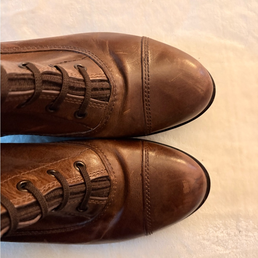 🌰Cole Haan Brown Leather Lace Up Boots size 9B - Picture 9 of 10